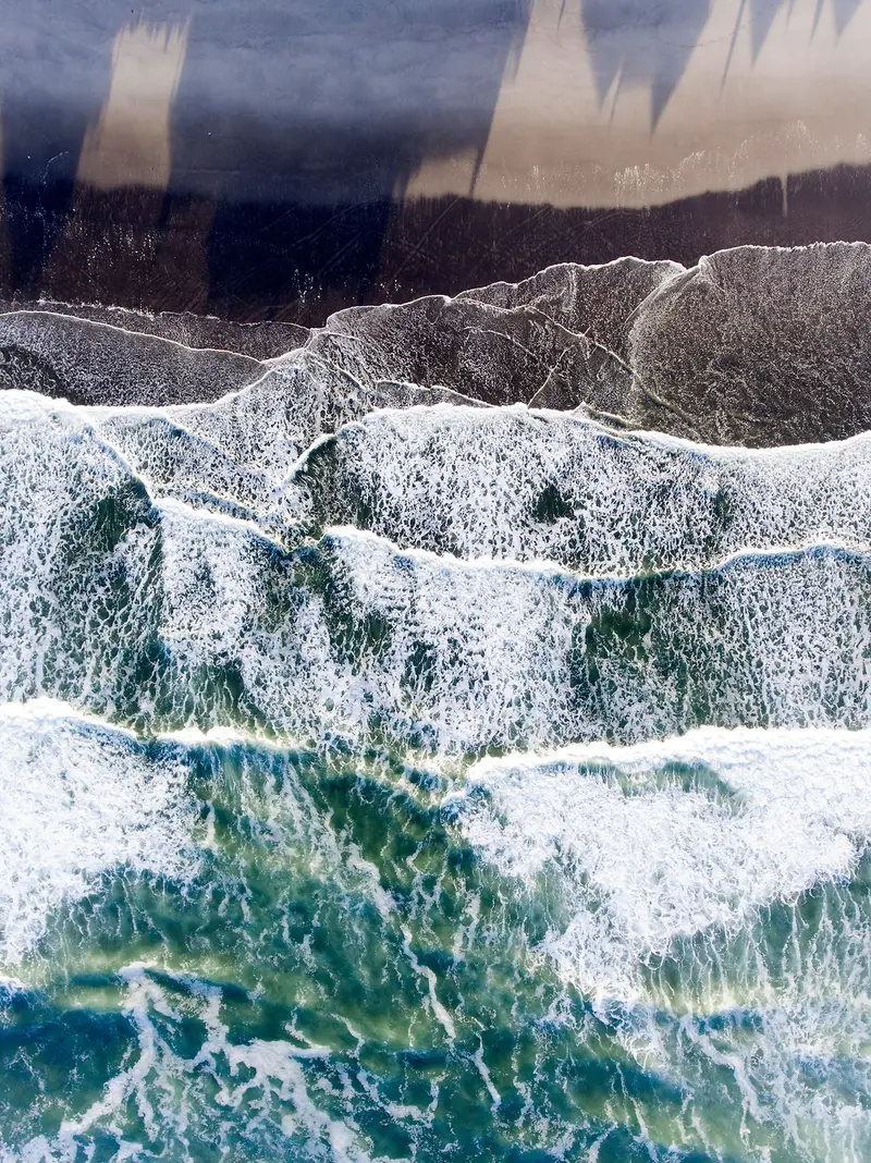 Seascape and waterfall fine art photograph by Rick Nye Photography